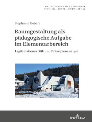 cover image of Raumgestaltung als paedagogische Aufgabe im Elementarbereich